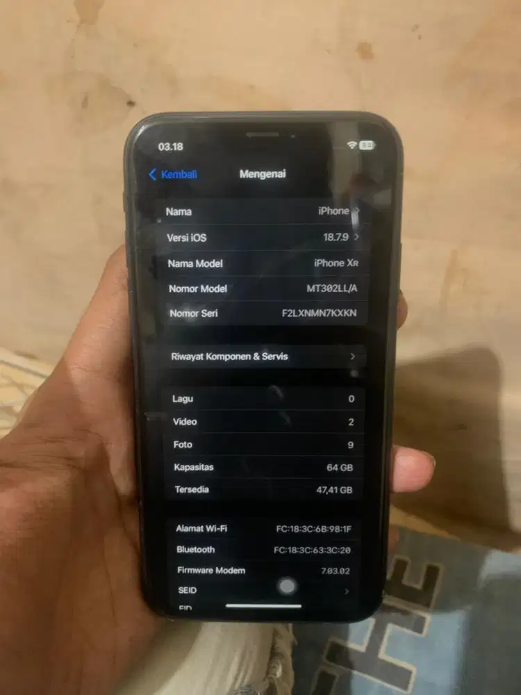 Iphone xr 64gb black wifi only
