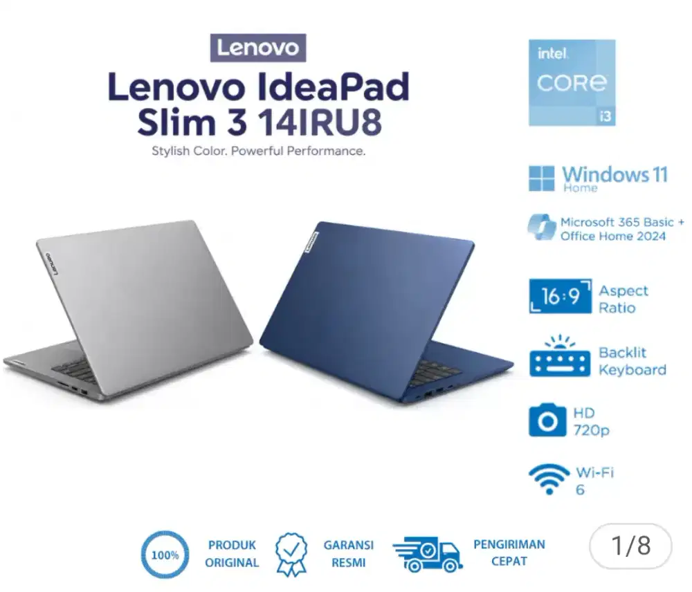 Lenovo IdeaPad Slim 3 I3 masih Segel