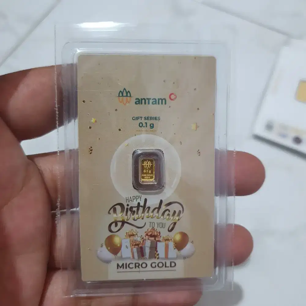 Emas Logam Mulia Antam x Hartadinata 0,1 0.1 gr gram Gift Series Sby