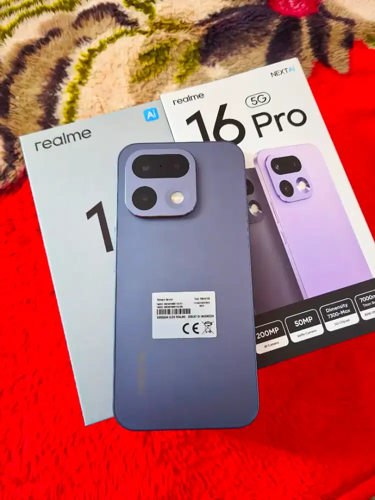 Realme 16 Pro 5G Ram 12+14/256 Like New Belum Sebulan Pakai