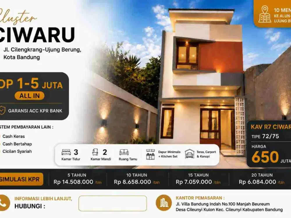 Rumah Semi Vila Kota Bandung