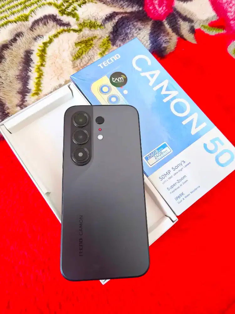 Camon 50 Ram 12+12/256 Like New Sebulan Pakai