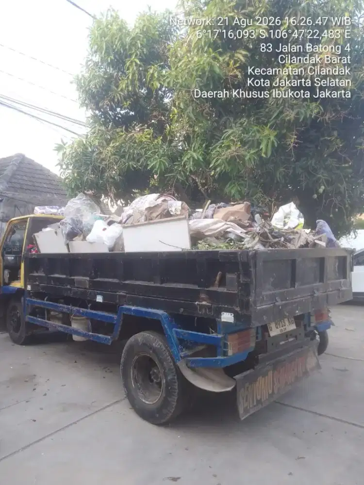 Jasa buang puing urug tanah dan buang sampah