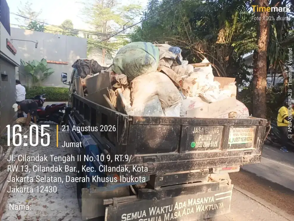 Jasa buang puing sampah
