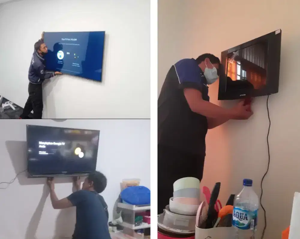 Braket +pasang atau jasa pasang terima rapih breket bracket led tv