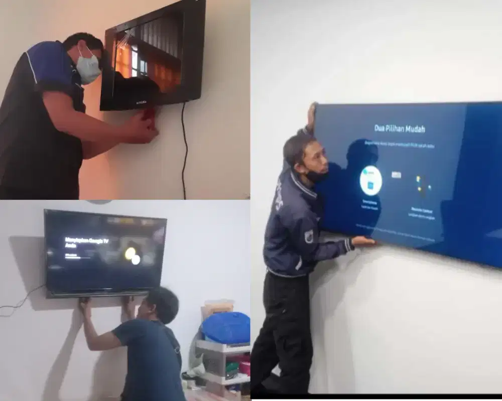Braket +pasang atau jasa pasang terima rapih breket bracket led tv