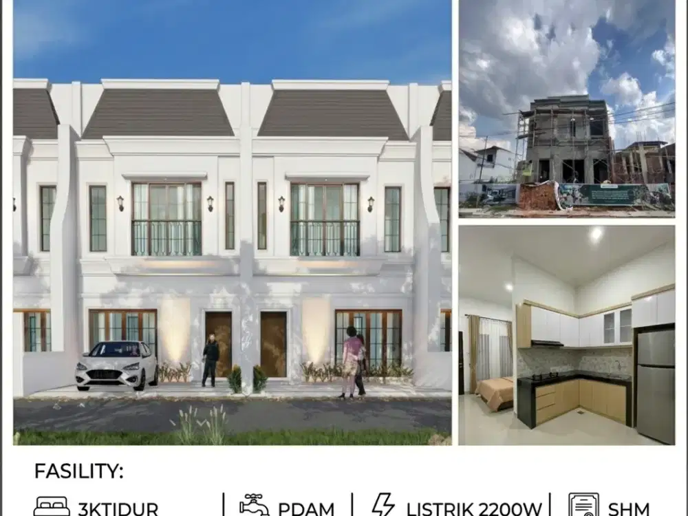 ARTEE STM LAHAN LEGA 6X22M2 2 LANTAI KAWASAN MEWAH KAMPUS KEDOKTERAN UISU