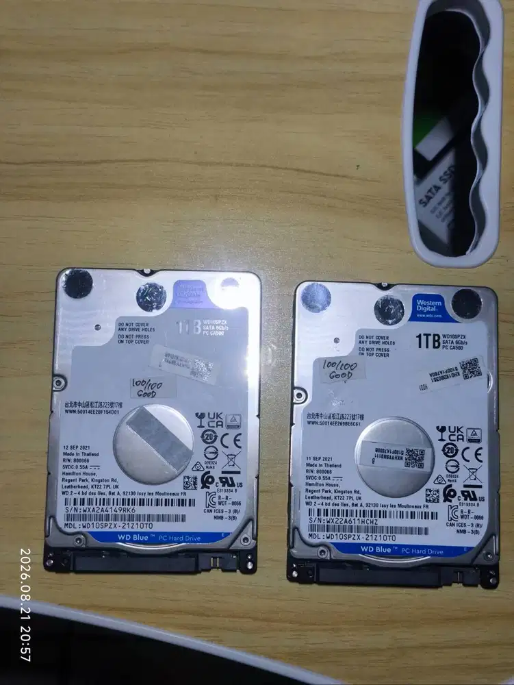 Western Disk WD Blue HDD 1TB Hardisk 1TB Internal Laptop Harddisk 1TB