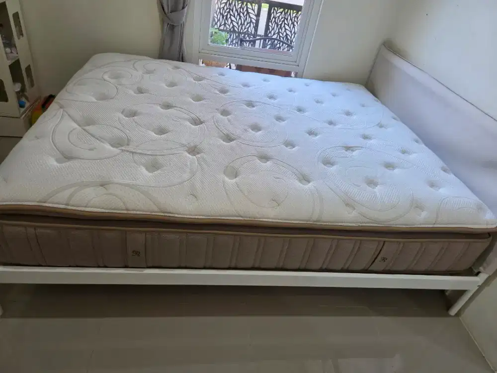 ROMANCE LATEX BRIMINGHAM 160x200 + DIPAN BESI IKEA