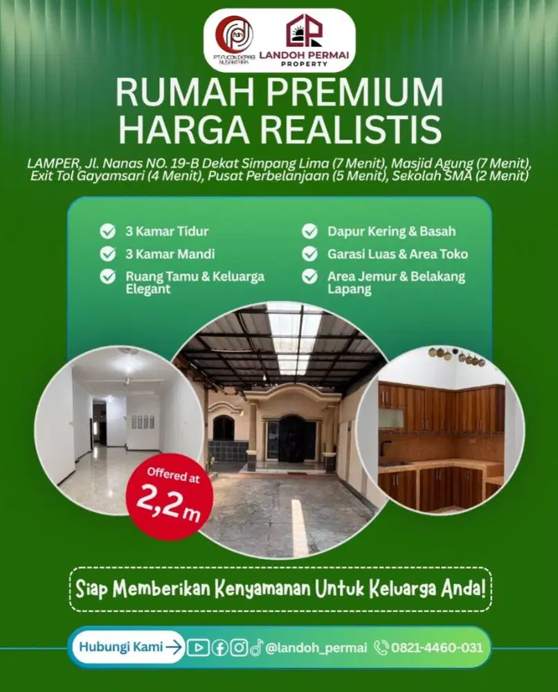 FOR SALE - RUMAH SIAP HUNIAN - MEWAH - NEGO KEPEMILIK TANPA PERANTARA