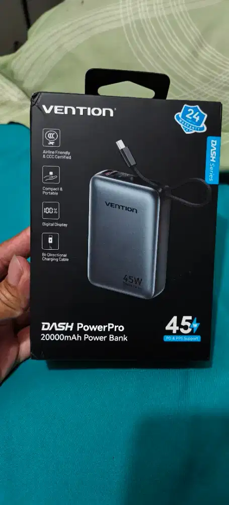 Vention Universal
Powerbank Dash Series 20000mAh 45W Tersetifikasi CCC