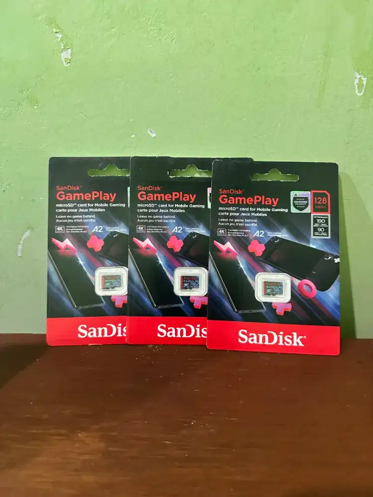 SanDisk GamePlay MicroSD A2 128GB, 190Mbs Baru, Segel & Garansi Resmi