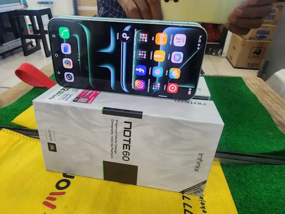 Infinix note 60 ram 8/256 gb 1bln pke mulus gransi activ lengkap ori
