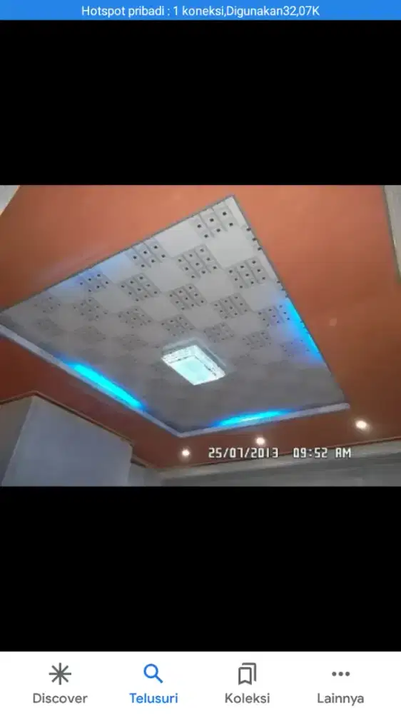 Pasang plafon PVC / gipsum