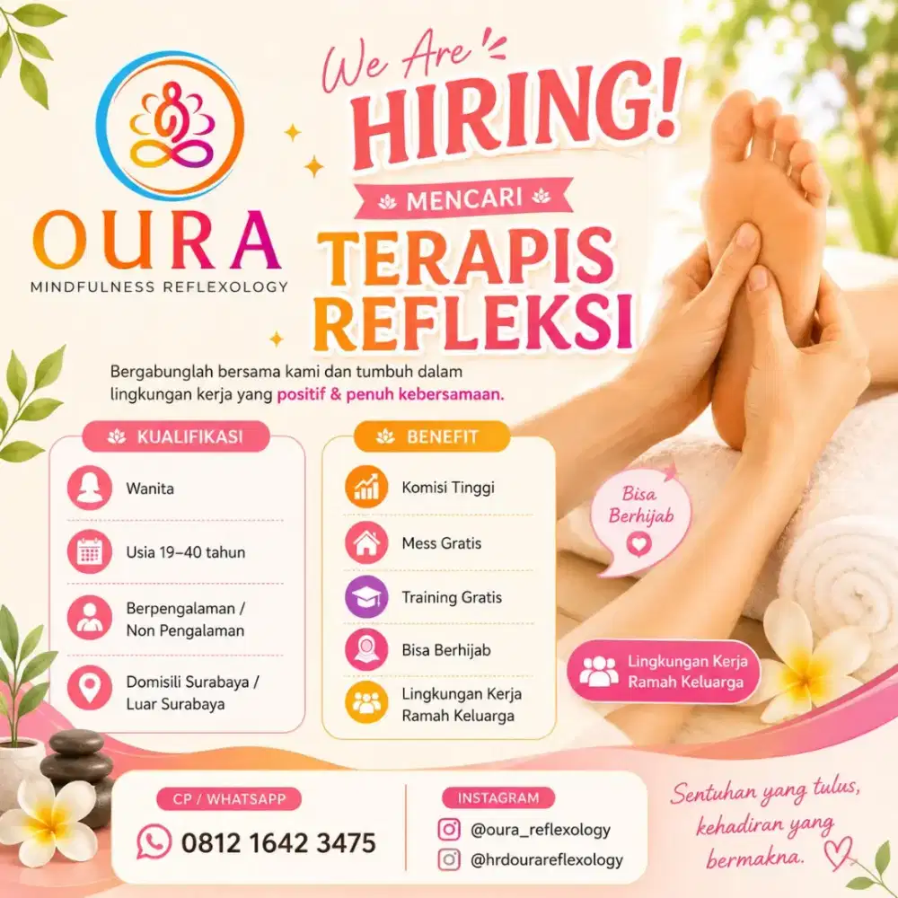 Lowongan Terapis Refleksi