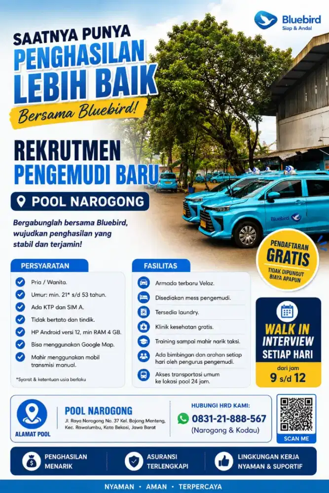 Di butuhkan cepat driver sim A/B