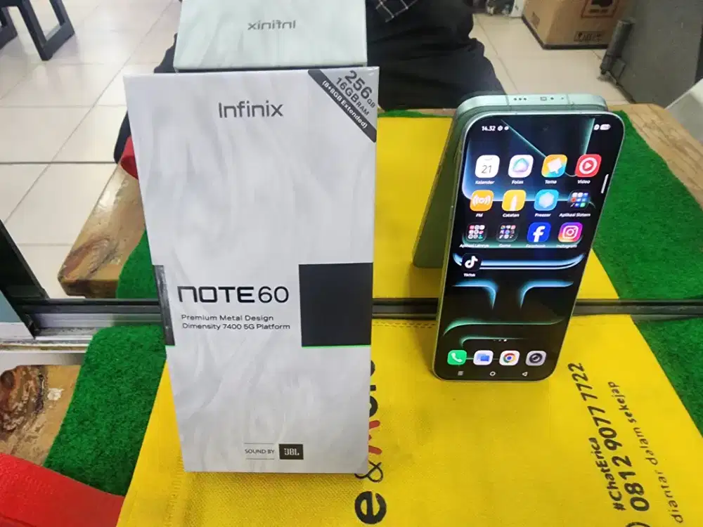 Infinix note 60 ram 8/256 gb 1bln pke mulus no minus lengkap