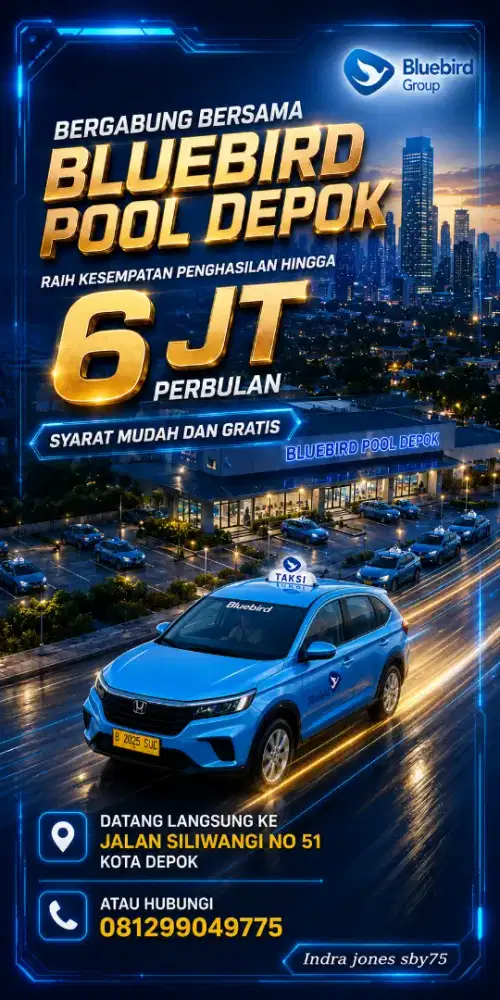 Membutuhkan pengemudi taxi Bluebird