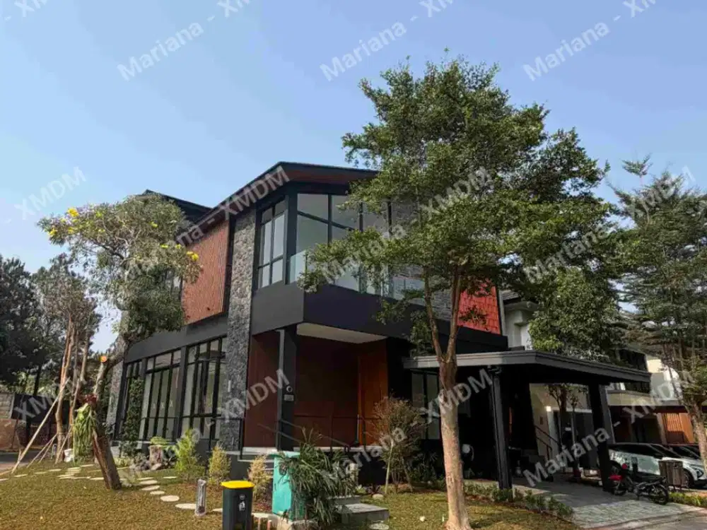 RUMAH KEREN HOEK FASADE MODERN ELEGAN, LUAS & ARTISTIK