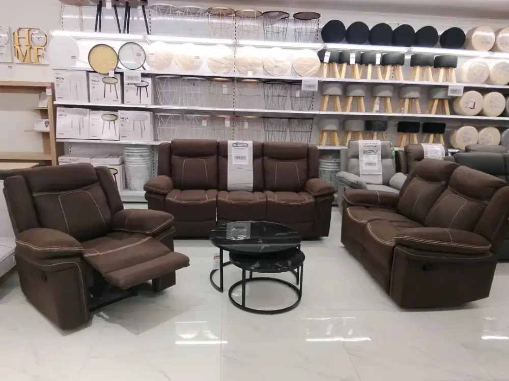 JUAL MURAH SOFA 1 SET RECLINER (3+2+1)