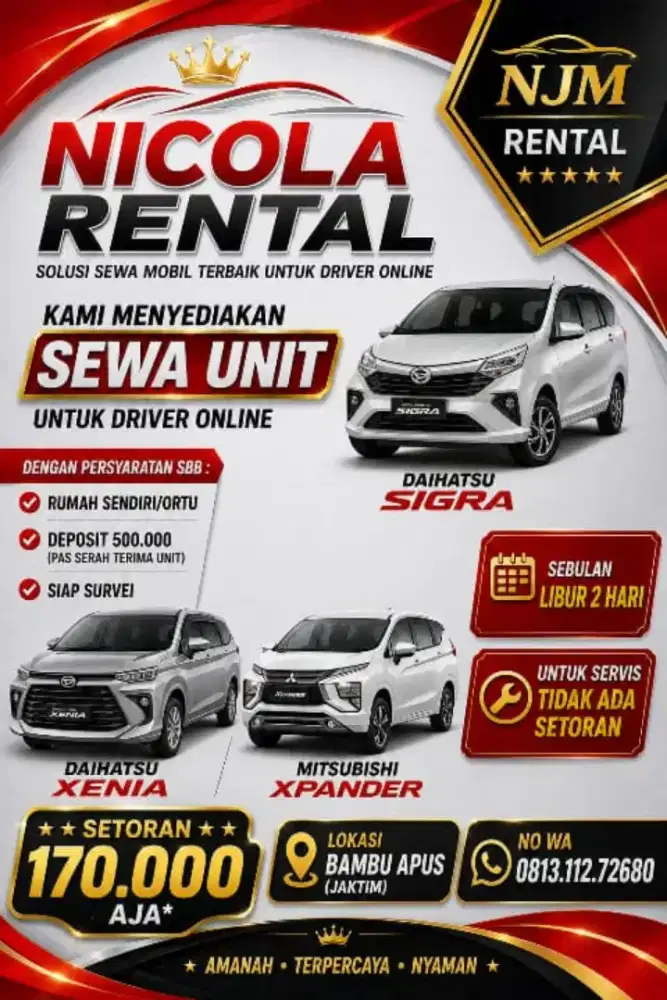 Sewa mobil untuk taksi online