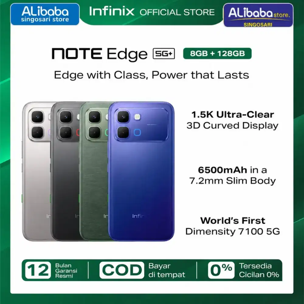 INFINIX NOTE EDGE 5G+ — TIPIS, KEREN, PERFORMA GACOR!