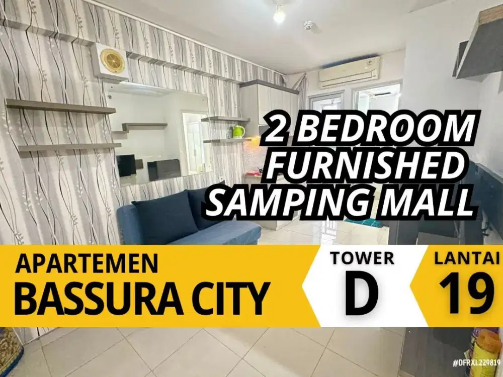 Sewa 3 Bulanan 2 Bedroom Samping Lantai 19 Apartemen Bassura City