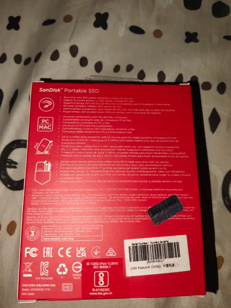 SSD portable sandisk 1TB
