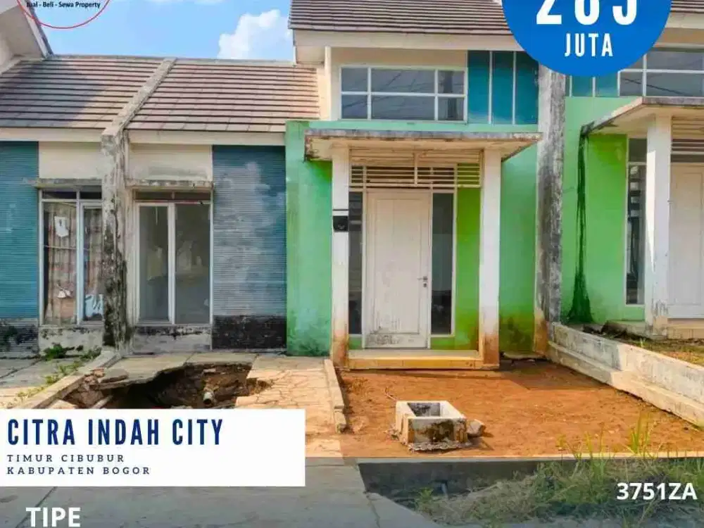 Dijual rumah tinggal poles dicitra indah city