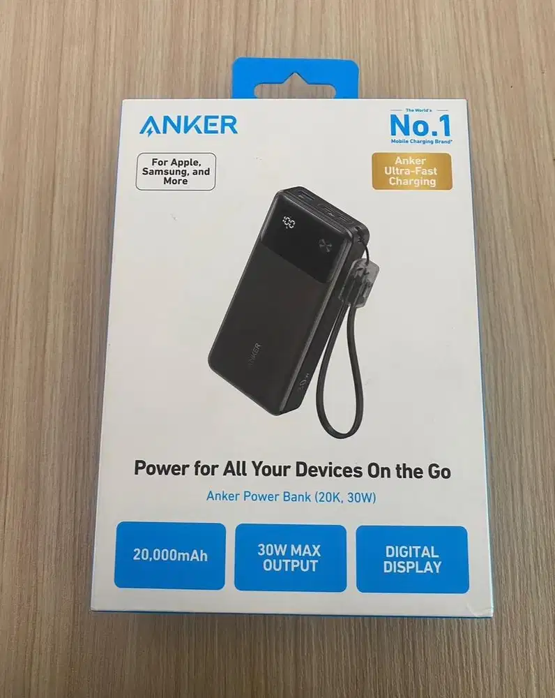 powerbank anker zolo 30w 20.000mAh