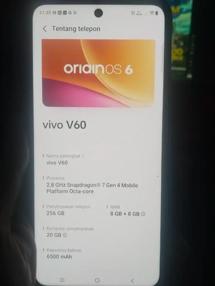 VIVO V60 5G optical zeis