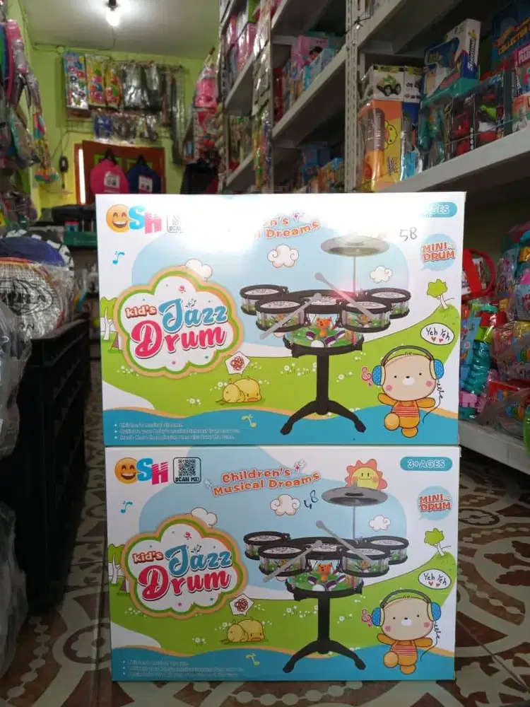 mainan anak set mini jazz drum