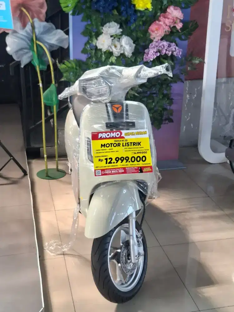 MOTOR LISTRIK YADEA RS 20 JARAK TEMPUH -+80KM SIAP KIRIM KE RUMAH