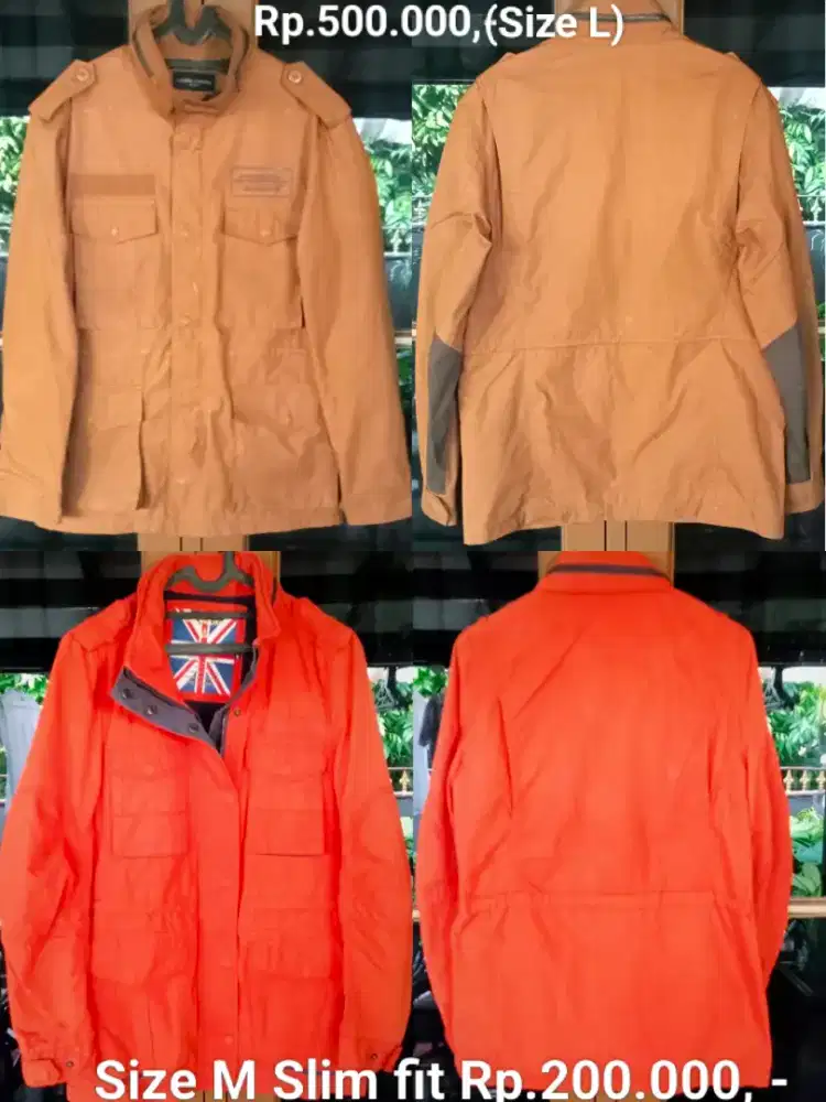 Jaket parka military size M & L