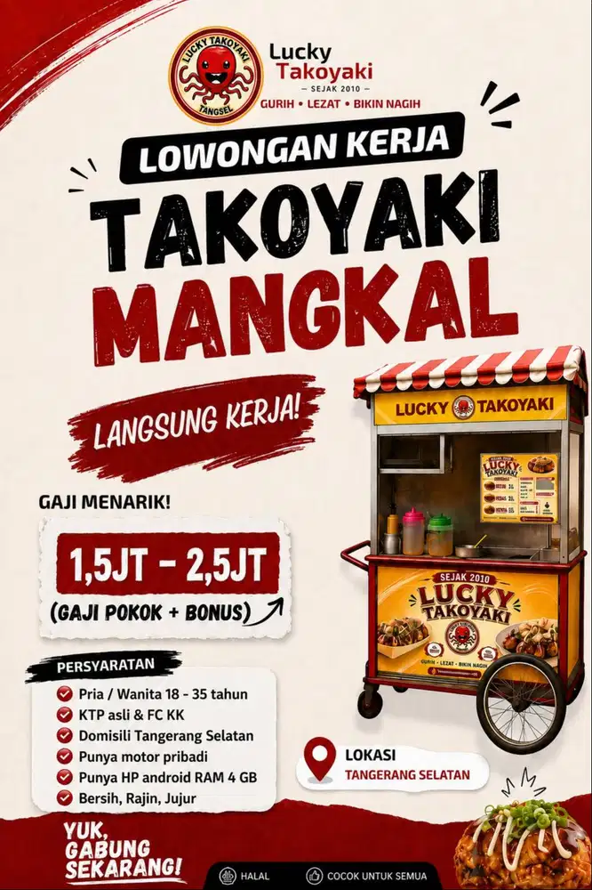lowongan kerja Takoyaki