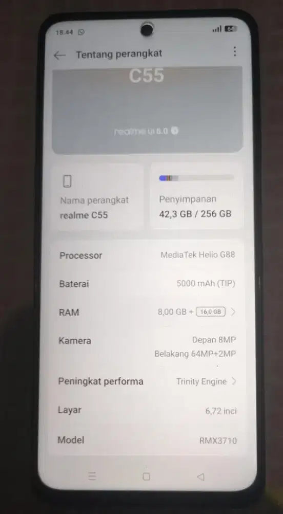 Di jual hp realme C55