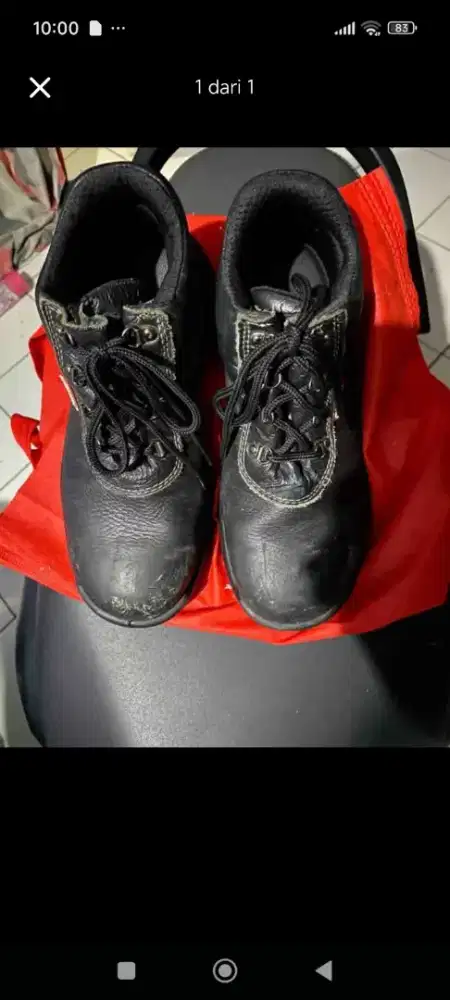 Sepatu seafty masih bagus