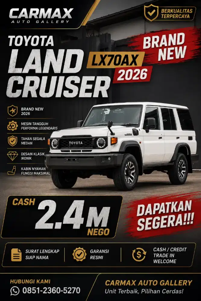Toyota Land Cruiser LX70 AX 2026