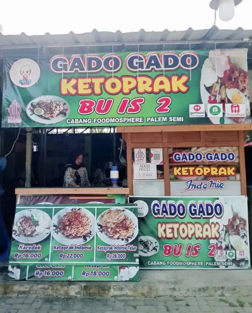 LOWONGAN KERJA JAGA TENANT Gado-Gado Ketoprak Bu is 2 (Cabang Palem)