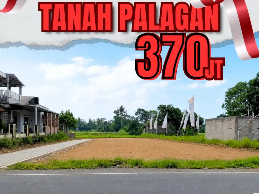 Tanah Sleman 5 Menit Resto Jejamuran,Bisa Angsuran Flat Tanpa Bunga