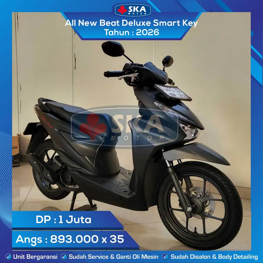 KM BARU 123 Honda All New Beat Deluxe Smart Key Tahun 2026