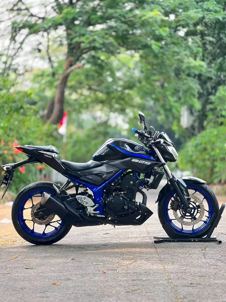 YAMAHA MT25 OLD BIRU HITAM 2018 PAJAK PANJANG SIAP HARIAN