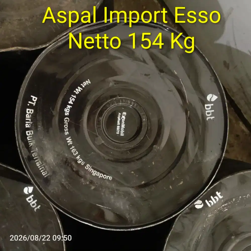 Aspal Import Esso Pen. 60/70 Netto 154 Kg.