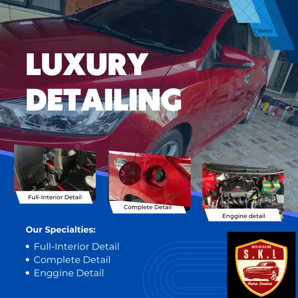 Salon mobil panggilan. Detailing mobil. Poles mobil panggilan