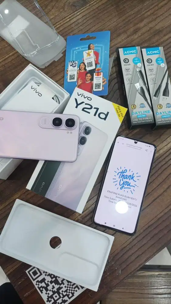 Cicilan pake Ktp aja Vivo Y21D 6+6/256GB + 7200 mAh 44watt