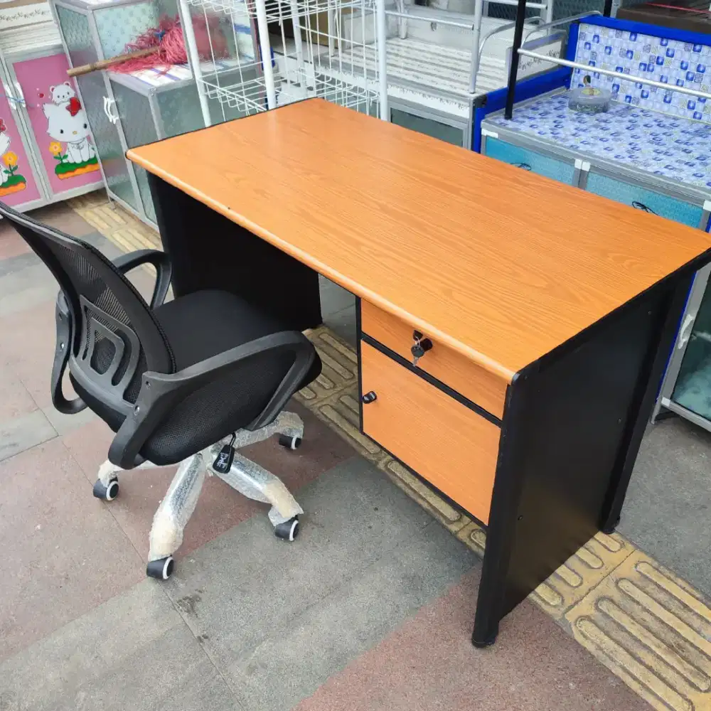 1 paket meja tulis meja kantor ukuran ( P 120 L 60 T 75 cm
