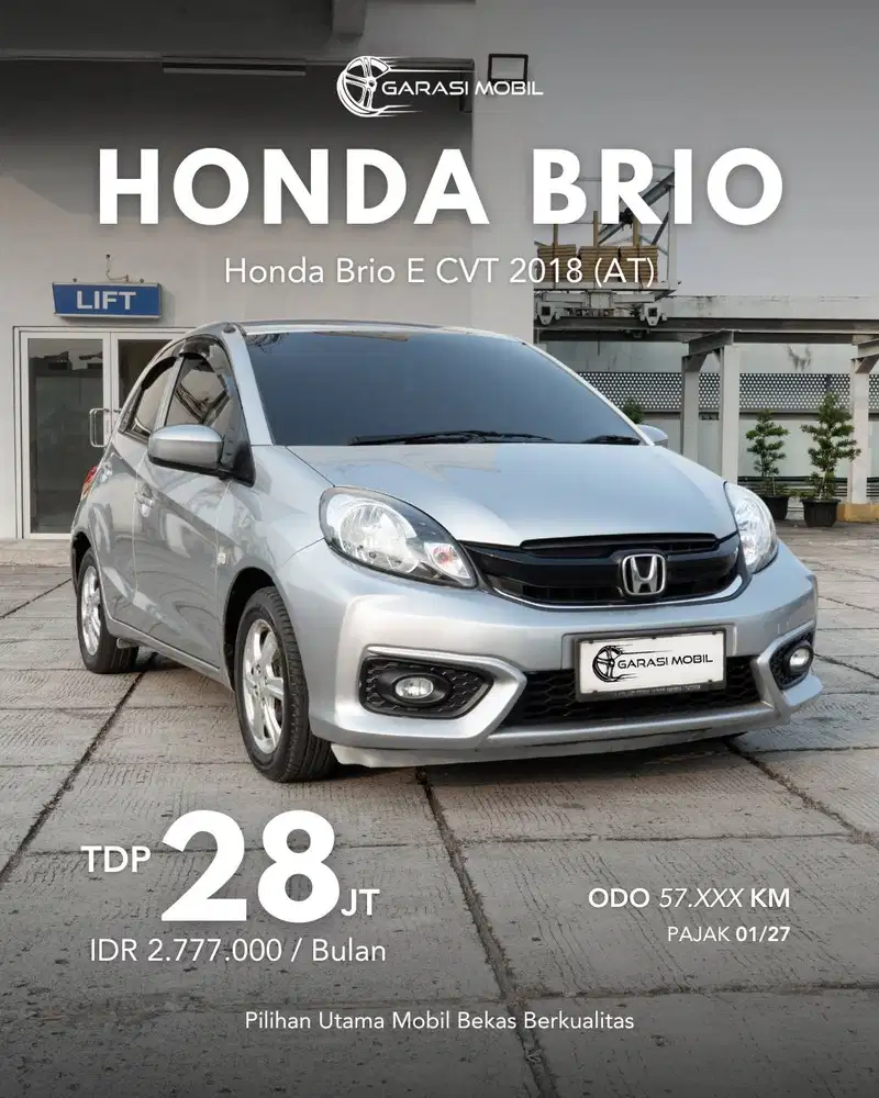 Honda Brio E CVT 2018 (AT)