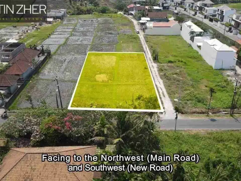 TANAH PREMIUM VIEW SAWAH Jl.RAYA PANTAI CEMAGI BADUNG BALI