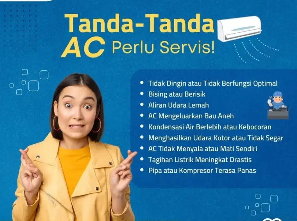 Servis dan cuci AC panggilan