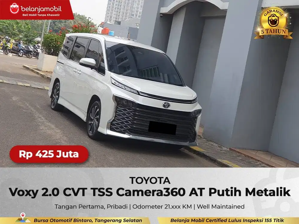 [ GARANSI 5TH ] Toyota Voxy 2.0 CVT TSS Camera360 AT Putih 2024/2025